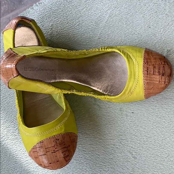 Neon Green Ballet Flats - Picture 2 of 3